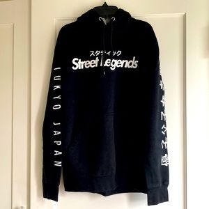 Tuned In Tokyo Petal Black Hoodie